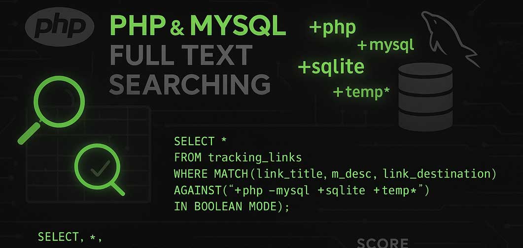 FULL TEXT Searching In MySQL